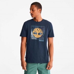 Timberland Logo Albastri Inchis | SN-TBL46143