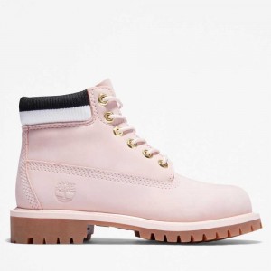 Timberland Premium 6 Inch Roz Deschis Negrii | SN-TBL46597